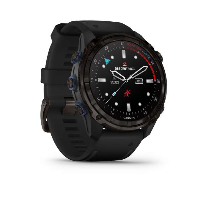Garmin Tauchcomputer Descent™ Mk3i – 51 mm, schwarz mit Silikonarmband