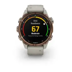 Garmin Tauchcomputer Descent™ Mk3i – 43 mm, goldfarbend mit Silikonarmband