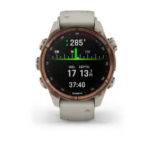Garmin Tauchcomputer Descent™ Mk3i – 43 mm, goldfarbend mit Silikonarmband
