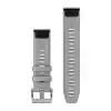 Garmin Silikon QuickFit® Armband, Hellgrau (Tauchset 3-teilig) 22 mm