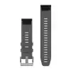 Garmin Silikon QuickFit® Armband, Schiefergrau (Tauchset 3-teilig) 22 mm