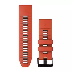 Garmin Silikon QuickFit®-Armbänder Flammenrot/Graphit 26 mm