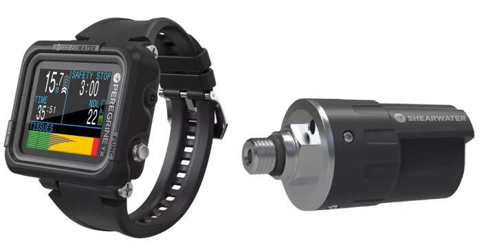 Shearwater Peregrine TX, Diving Computer, Tauchcomputer mit Shearwater Swift Sender
