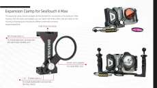 Divevolk Seatouch 4 Expansion Clamp mit 67mm Lens Adapter