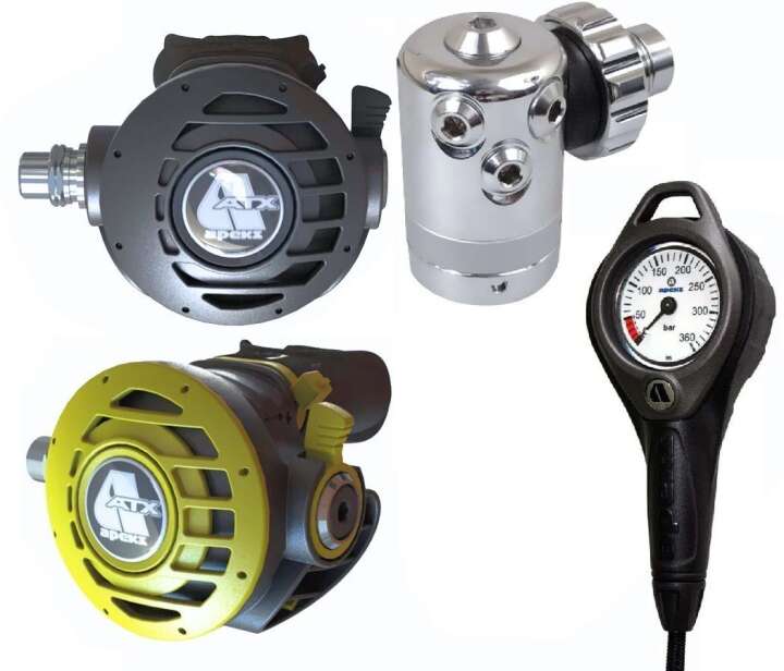 Apeks ATX 40 - DS 4 Vorteilset Atemregler-Set mit Oktopus und Finimeter