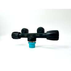 POL Twin Ventil, DIN Doppelventil 230 Bar breiter Abstand - Black Edition