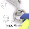 Single Quick Release Schlauchclips Grün