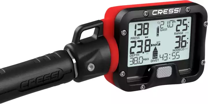 Cressi Tauchcomputer Digi 3 rot – digital, luftintegriert und zuverlässig