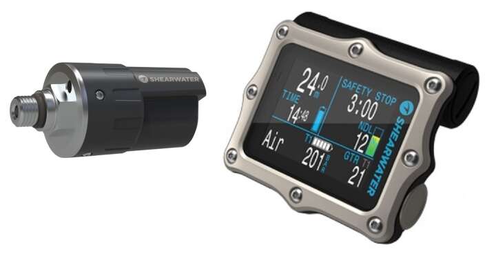 Shearwater Perdix Ai 2 Titan Diving Computer GPS-Sidemount Set mit 1x Swift und 1x Swift GPS
