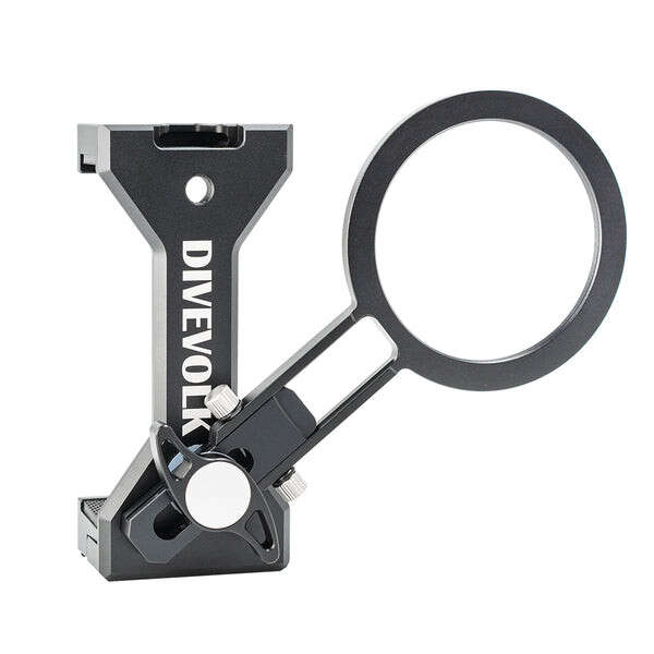 Divevolk - SeaTouch 6 Pro - Expansions Clamp mit verstellbarem 67-mm-Adapterarm