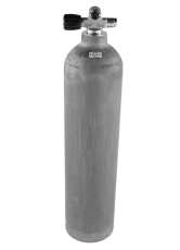 Stage Aluminium Sidemount Tauchflasche, Ventil Links, 7L