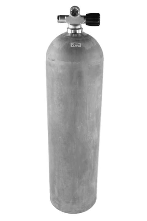 Stage Aluminium Sidemount Tauchflasche, Ventil Rechts, 80cft, 11,1L